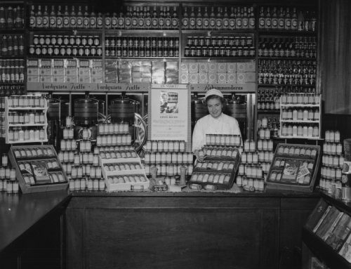 Intensivt arbete i butiken på 1930-talet